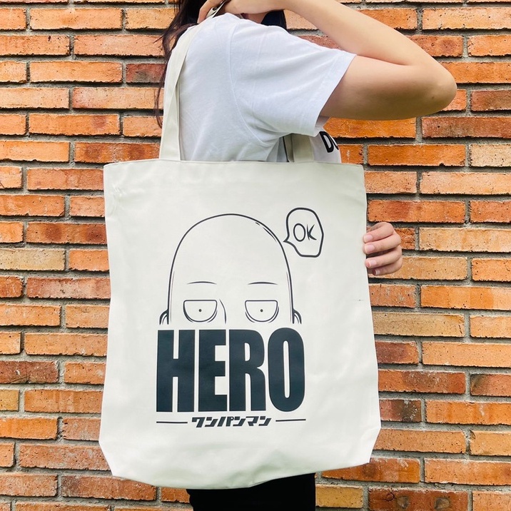 Totebag Saitama the Hero Anime Manga One Punch Premium Unisex