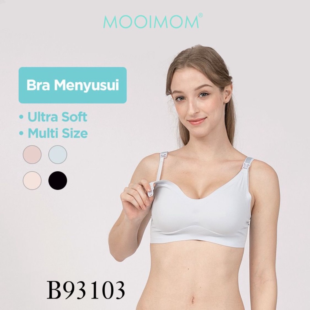 Mooimom - B93103 Super Soft Seamless Maternity &amp; Nursing Bra - Bra Menyusui - Bra Hamil Nyaman