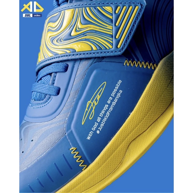 Sepatu Basket Ardiles AD2 Cyclone Biru Kuning