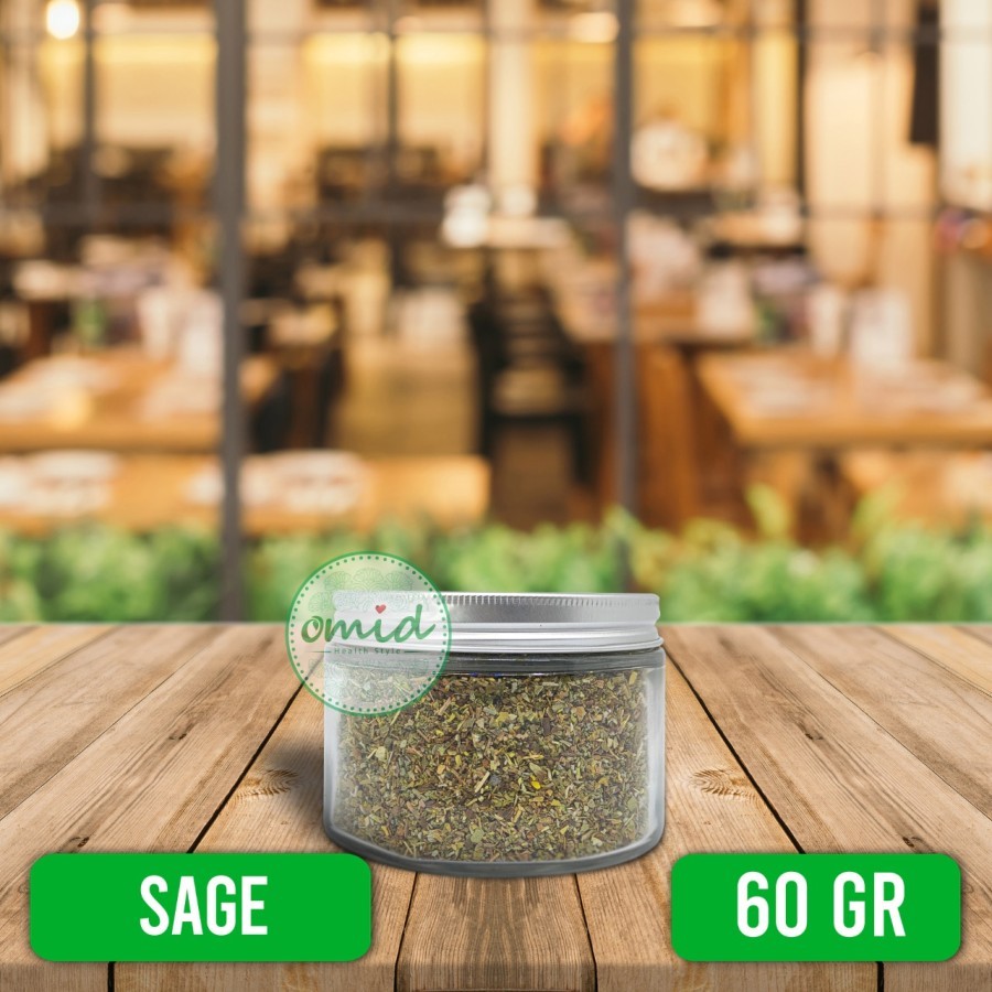 

Dried Sage Herbs | Rempah Sage Kering | 60gr - Jar