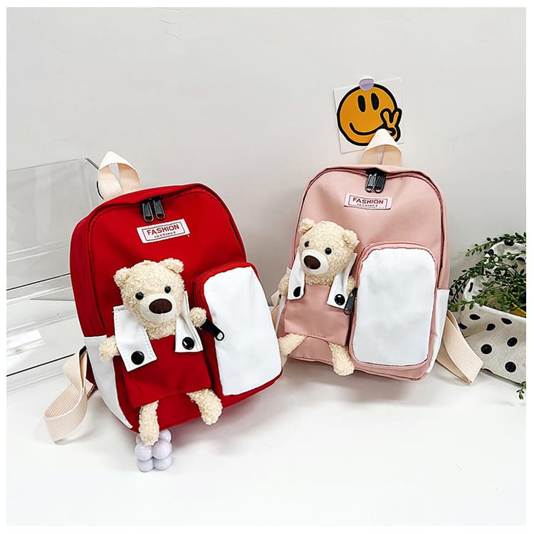 [JUALSEMUA]Tas Ransel Backpack Boneka Mickey Mouse &amp; Minnie Mouse/Selempang motif Love