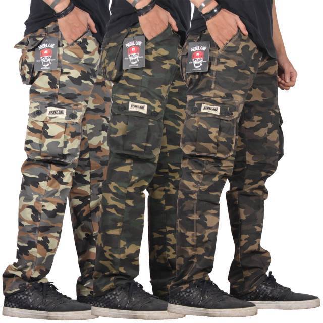 Celana cargo pria celana cargo army