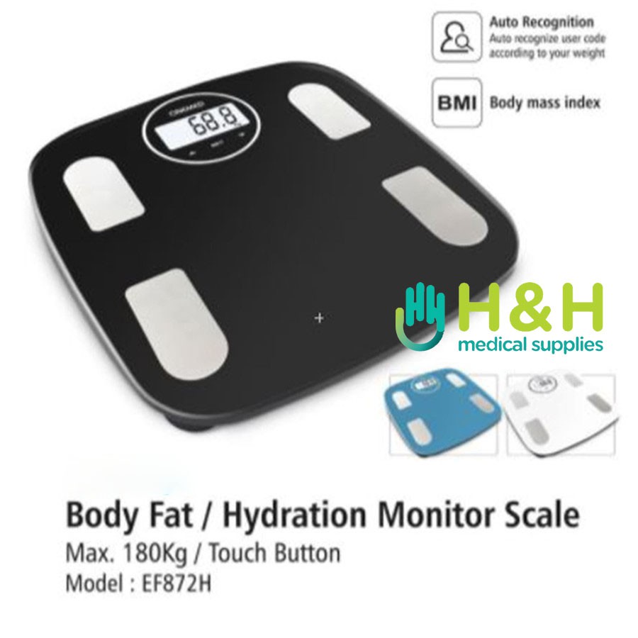 Timbangan Badan Digital / Timbangan Badan Kesehatan / Timbangan Badan Body Fat/ Hydration Monitor Scale / Timbangan / Timbangan Onemed