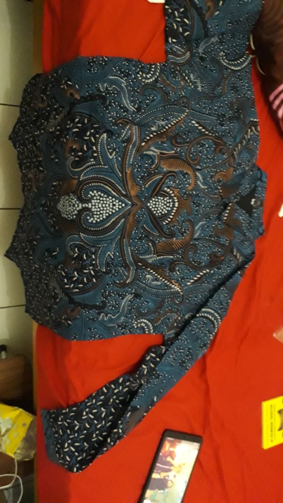 Batik Pria Drajat Size M-xl Lengan Panjang Lapis Furing Batik Solo Katun Halus Sragenan Hq