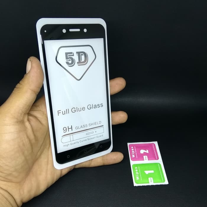 Full Cover Tempered Glass Warna 5D Oppo A37 / A37f / Neo 9 - Hitam