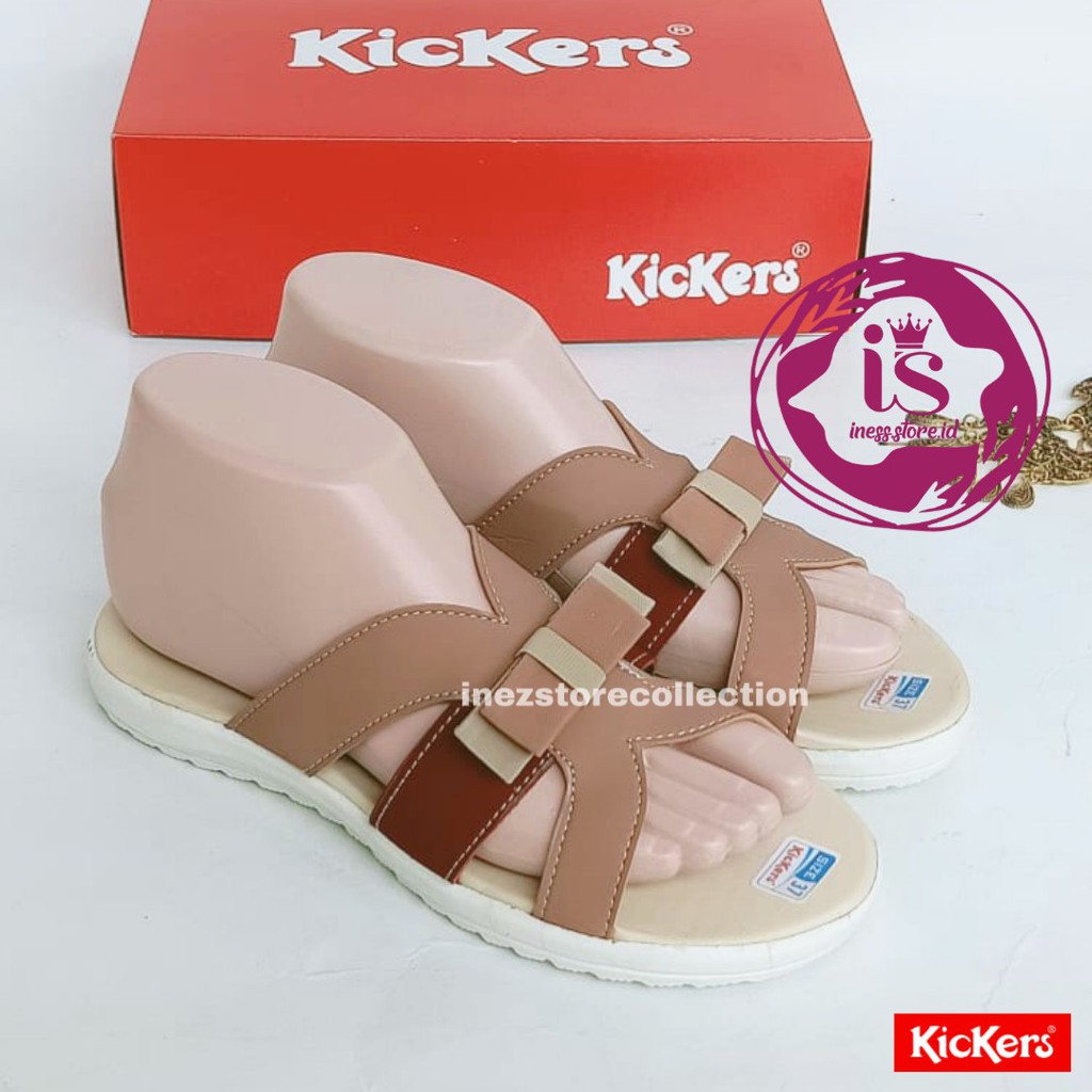 SANDAL SLOP WANITA KICKERS TERBARU KODE SLP08 MURAH GROSIR