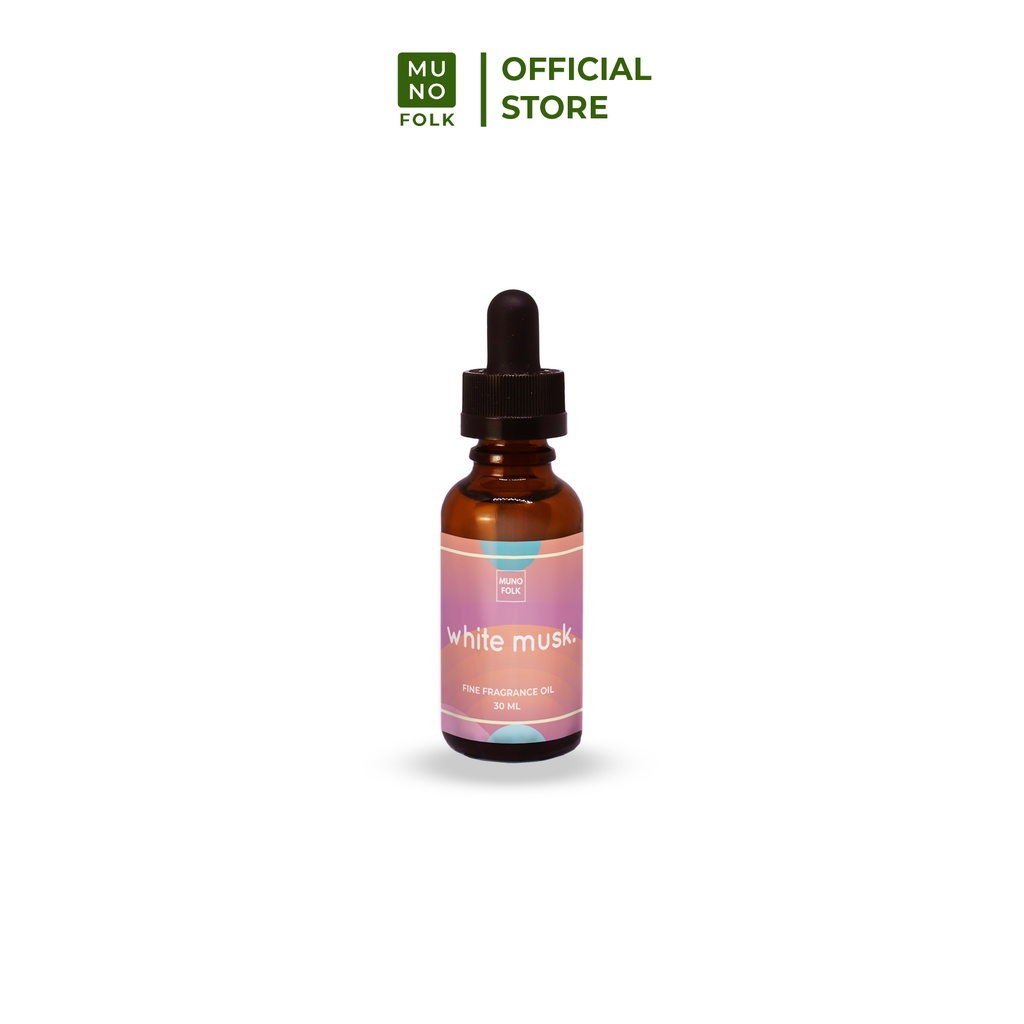Muno Folk - Fragrance Oil 30ml I Pengharum Ruangan Aromaterapi | Diffuser-White Musk