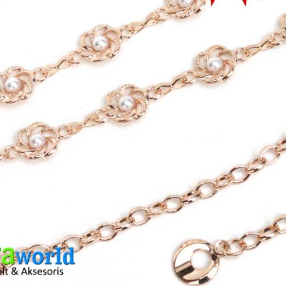 ❂ ikat pinggang Belt wanita gesper rantai mewah untuk dress gamis tunik ikat Pinggang Fashion Terbar