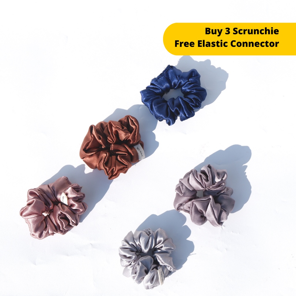 Musha Mini Satin Scrunchie | Karet Rambut Tali Rambut Ikat Rambut