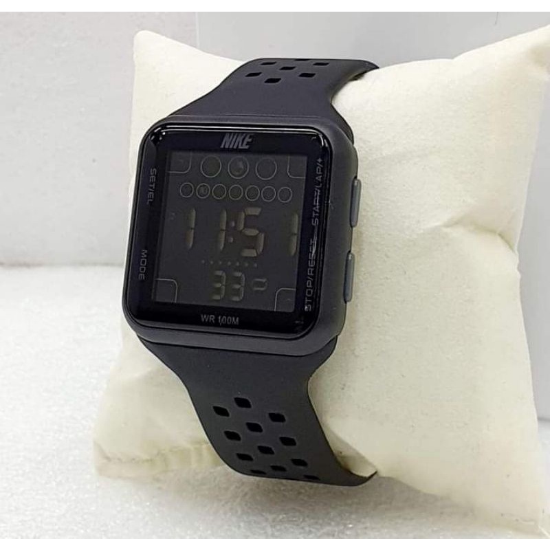 JAM TANGAN PRIA/WANITA NIKE DIGITAL RUBBER 4 CM