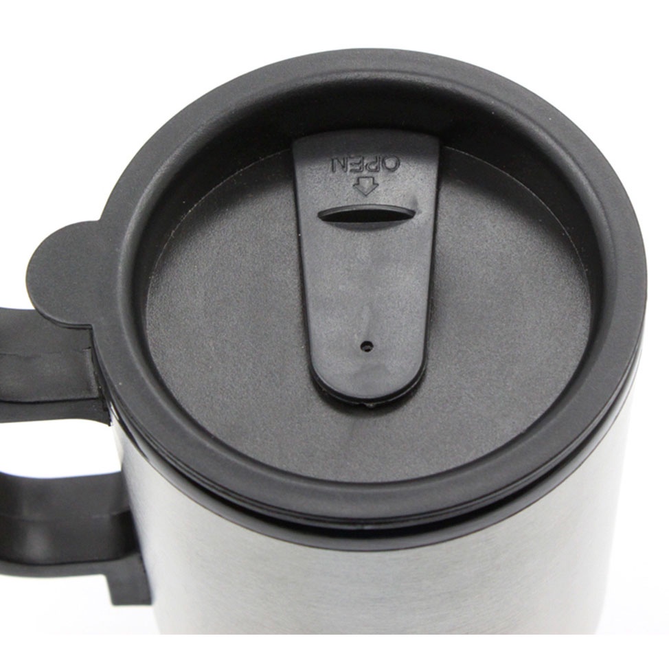 Teko Gelas Pemanas Air Mobil Car Electric Kettle Mug Stainless Steel