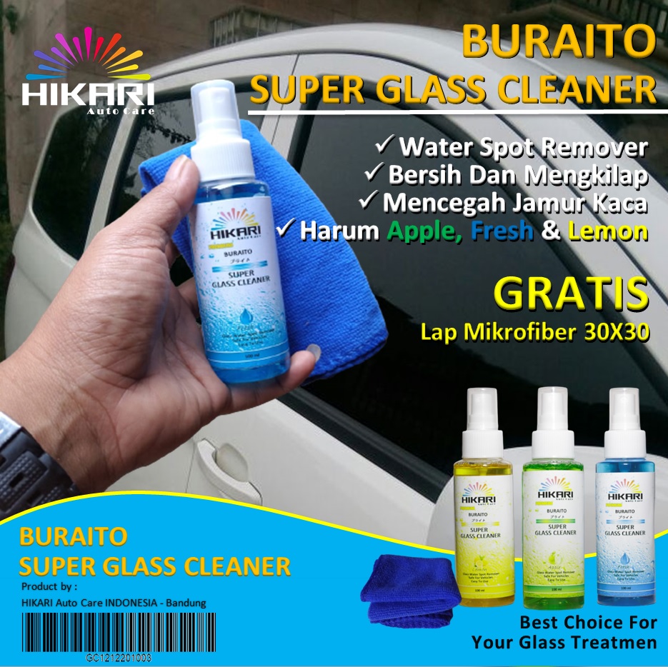 Promo Super Glass cleaner Pembersih Kaca Mobil Pembersih Kaca Pintu Jendela Pembersih Kaca Aquarium