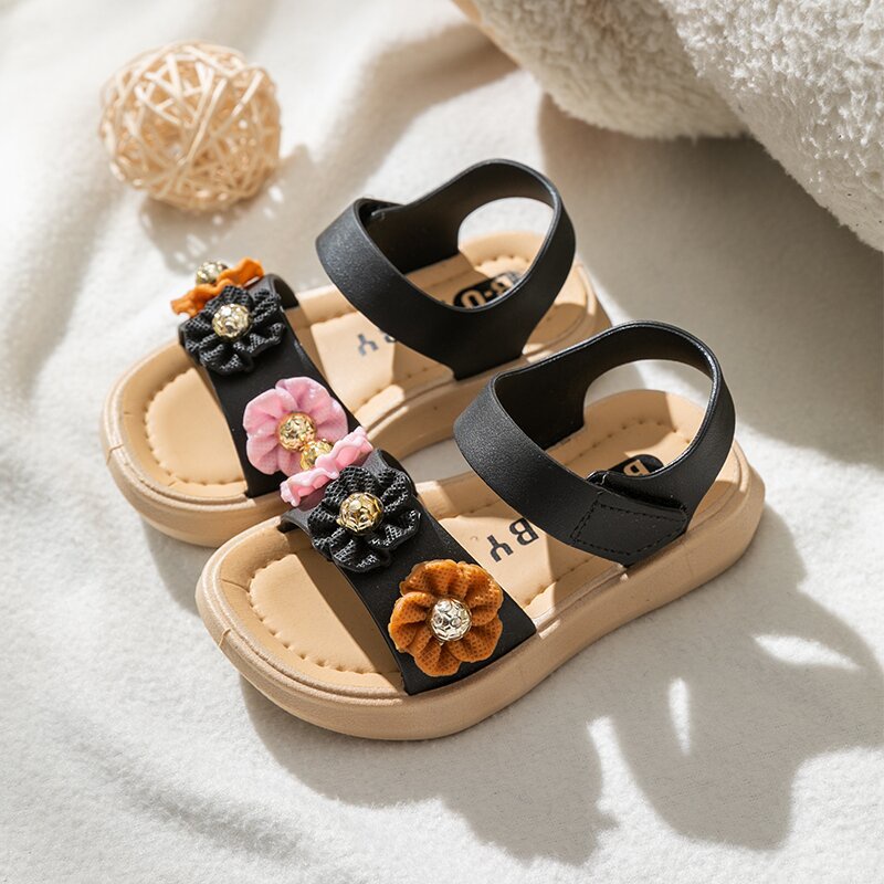 HappyOliver ESTETIK FLOWER 88+2 Sandal Anak Perempuan Bahan Karet Model Lucu 1-6 Tahun Import