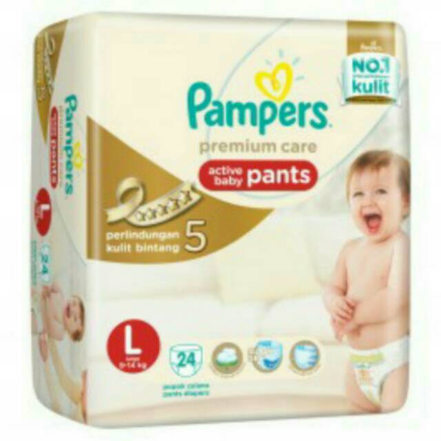 Pampers Premium Pants M30 L24 XL21