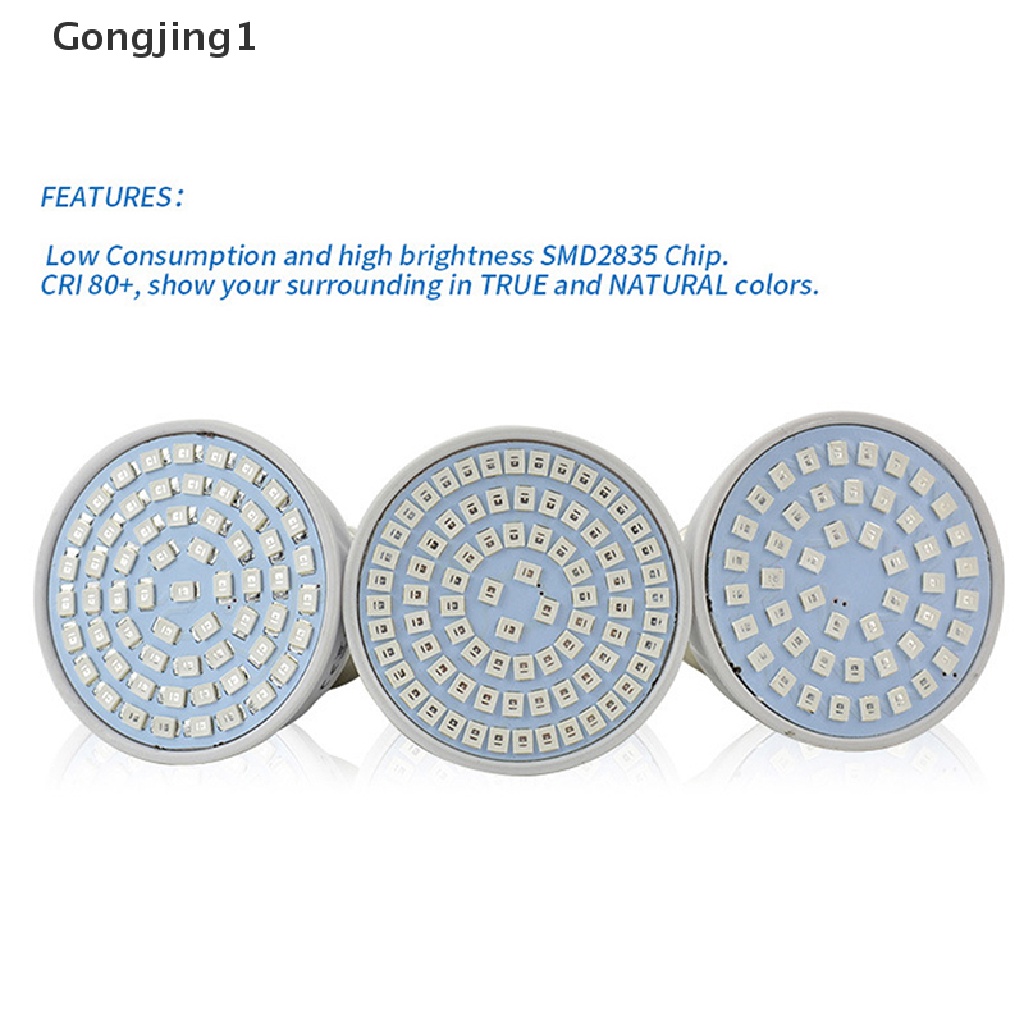 Gongjing1 Lampu Bohlam Led 48 / 60 / 80 220v E27 Spektrum Penuh Untuk Pertumbuhan Tanaman Hidroponik