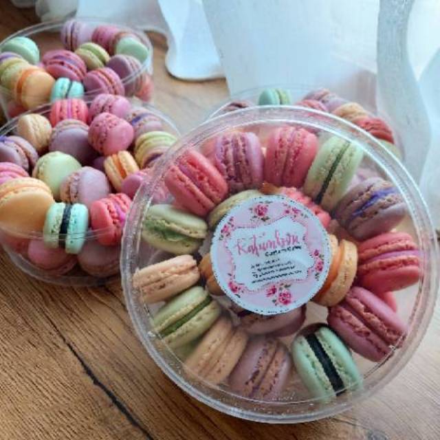 

Baby Macaroon (macaron) kue kering cemilan snack enak murah