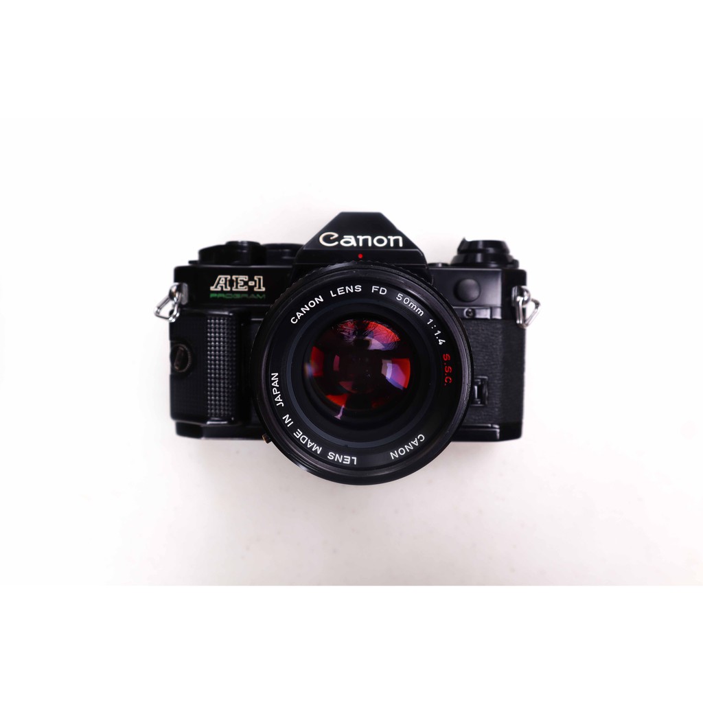 Kamera Analog SLR Canon AE-1 Program Black Like New 