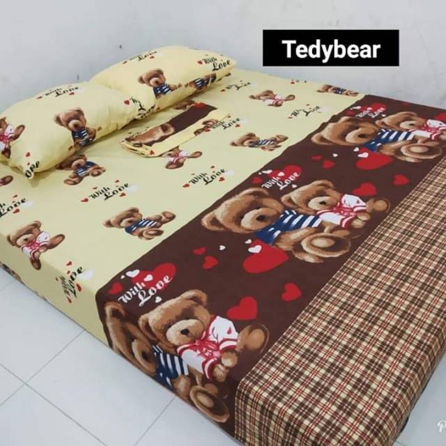 Sprei karakter anak 120 motif Spiderman, doraemon, mickey, keropi, tayo,