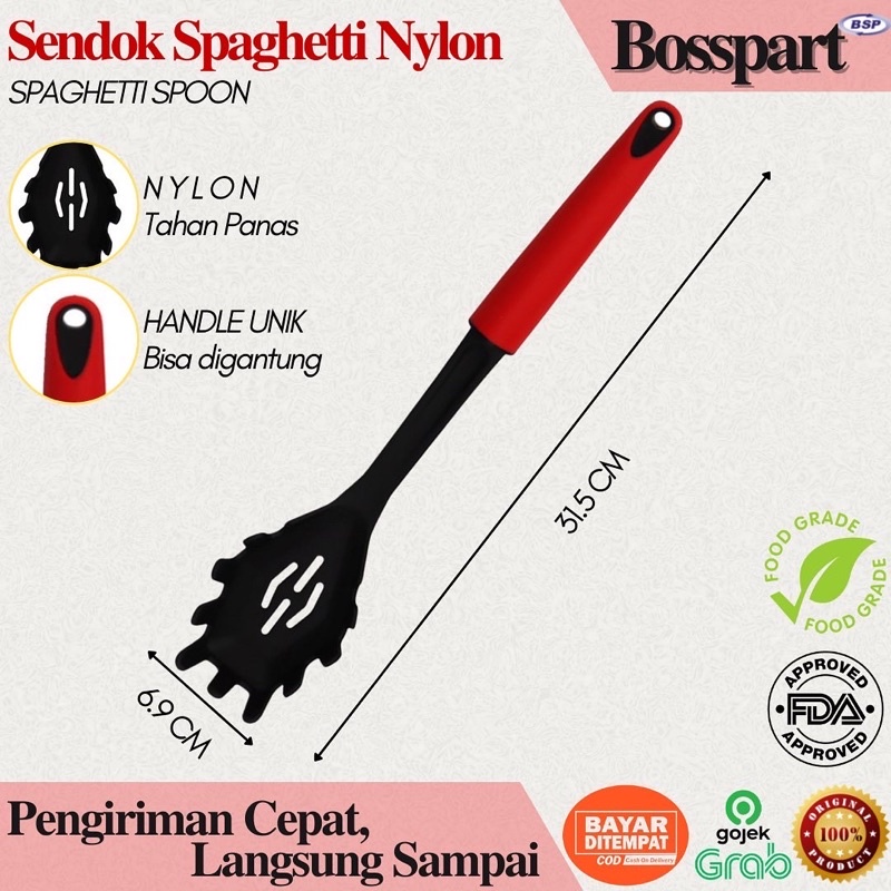 Sendok Masak Spatula / Kitchen Utensil Soup Ladle / Sendok Sup / Alat Masak Sodet Dapur Nylon Food Grade