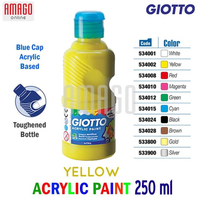 

Giotto Acrylic Paint - Yellow - 250 Ml - 534002