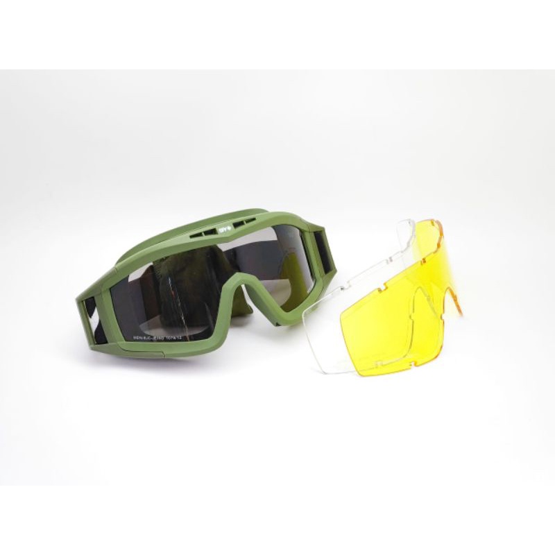 kacamata sport free lensa cler dan kuning cocok untuk pria wanita