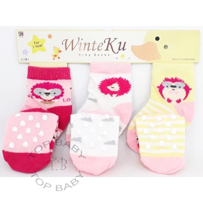 Kaos Kaki Bayi 3in1 Anti Slip Winteku - 4207