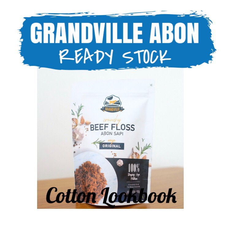 GRANDVILLE ABON SAPI &amp; AYAM 100gram / Bumboo Abon Sapi &amp; Ayam 100gram / Abon Anak Bayi Grand Ville Beef floss / Chicken floss / Bumboo Kaldu Jamur Ayam Sapi dan Keju bubuk