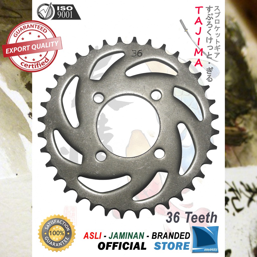 Gigi Tarik 28T~ 38T YAMAHA Force FI - Injection Gir Belakang - Rear Sprocket Gear TAJIMA