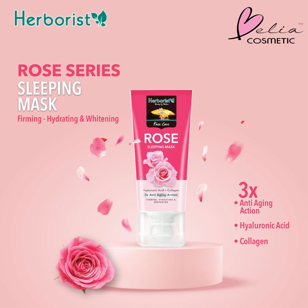 ❤ BELIA ❤ HERBORIST Rose Water &amp; Cleansing Milk | Sleeping Mask | Facial Wash | air mawar herboris