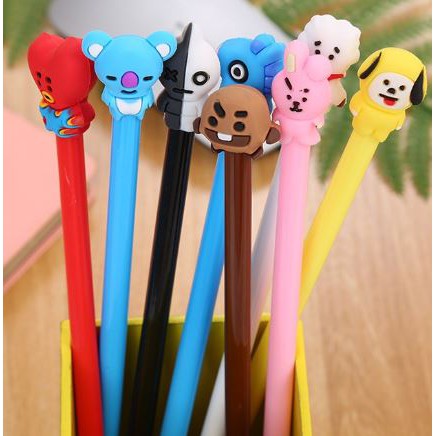 

1 LUSIN PULPEN GEL MOTIF KARAKTER KPOP BTS CARTOON LUCU IMUT