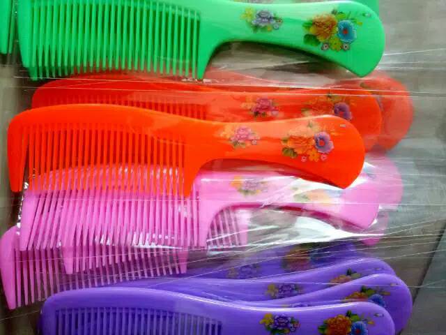 Sisir Gagang Bunga Warna Warni