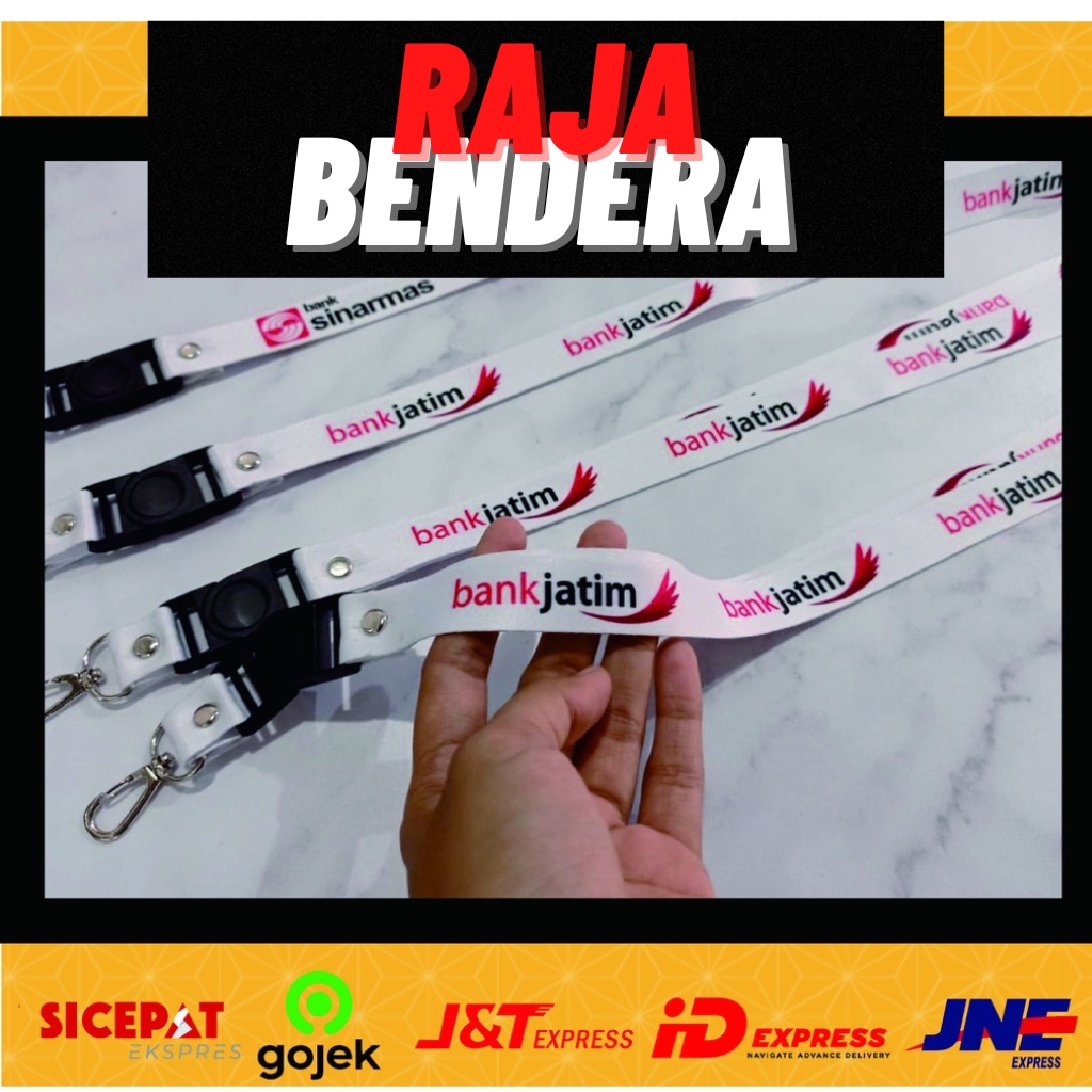 

Lanyard Bank Jatim/ Lanyard Custom Printing/Lanyard Nametag/Surabaya