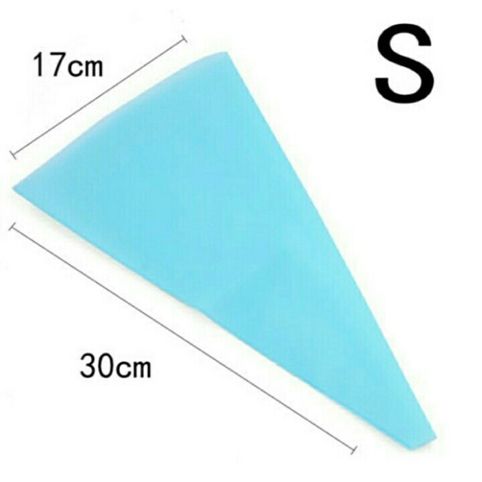 

KUE-PENGHIAS-ALAT- SILICONE PIPING BAG REUSABLE / KANTUNG SEGITIGA SILIKON -ALAT-PENGHIAS-KUE.