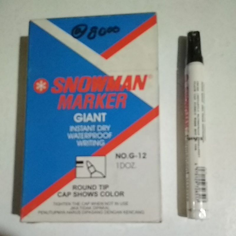 

Spidol permanen hitam Snowman ori