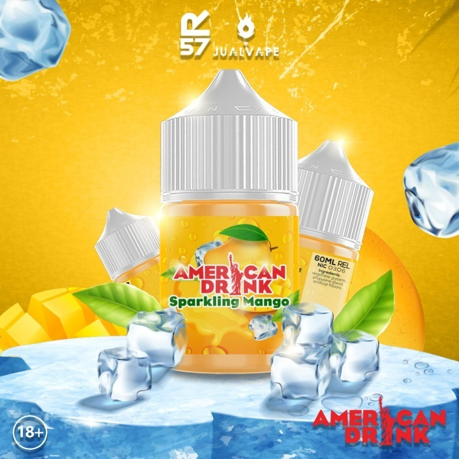 FREEBASE AMERICAN DRINK SPARKLING MANGO 60ML LIQUID AMERICAN DRINK V1