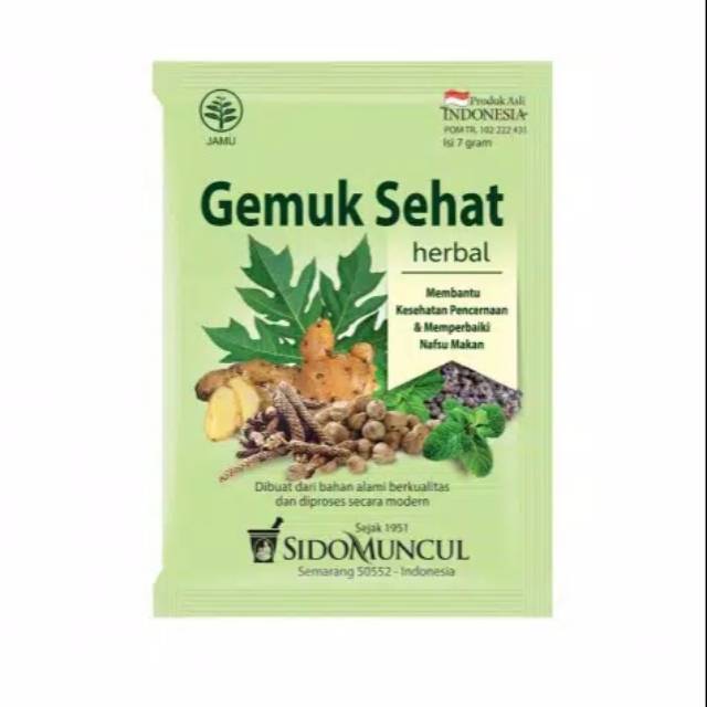 Jual Jamu Gemuk Sehat 10 Sachet Shopee Indonesia