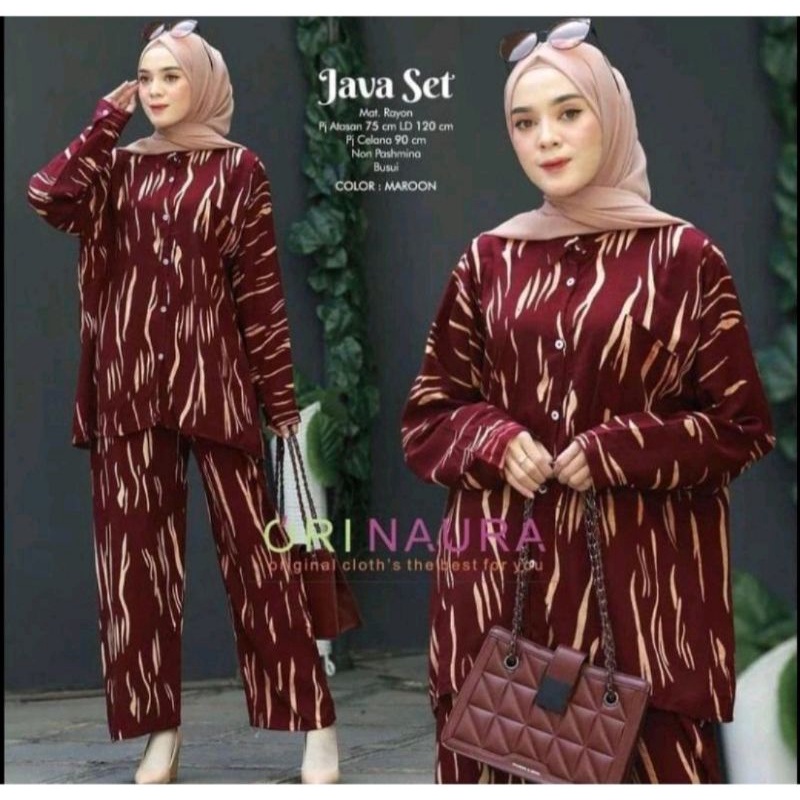 SETELAN RAYON KEMEJA/ONE SET CP WANITA/ SETELAN CP MOTIF ll SETELAN NAIRA