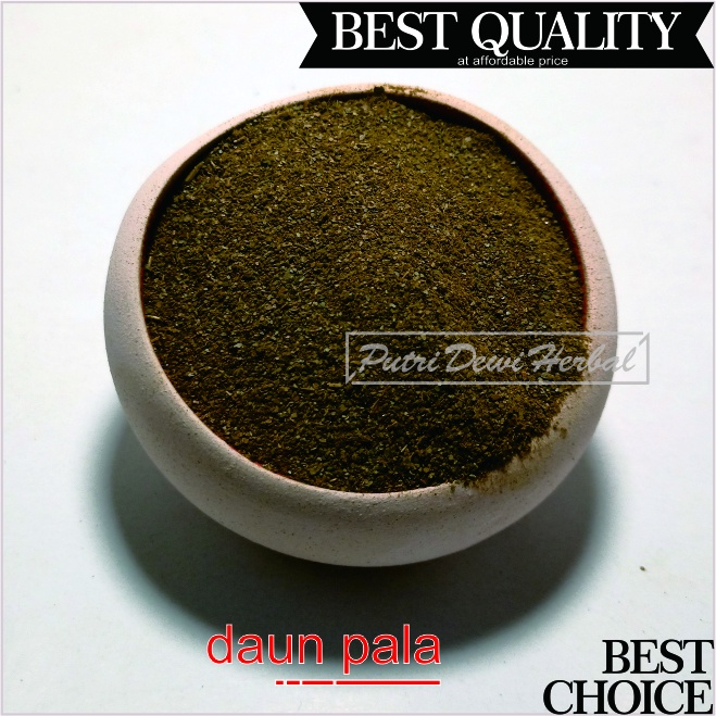 

Daun Pala Bubuk 100 Gram - Daun Nutmeg Serbuk | Myristica fragrans Leaf Powder | Falo Pahalo Pal Kapala Pala Bai Para Bibinek Goroso Gosoro