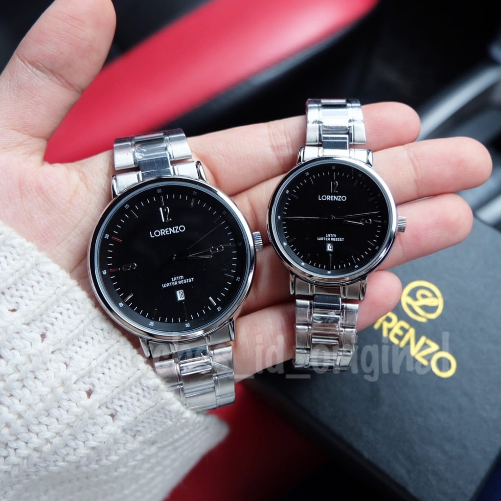 Jam Tangan Couple Lorenzo 1163 Original