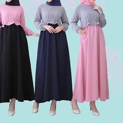 ➪ Baju Gamis Terbaru2021 Lebaran Wanita Remaja & Dewasa Kekinian FRILA Premium Dress Muslim ☂