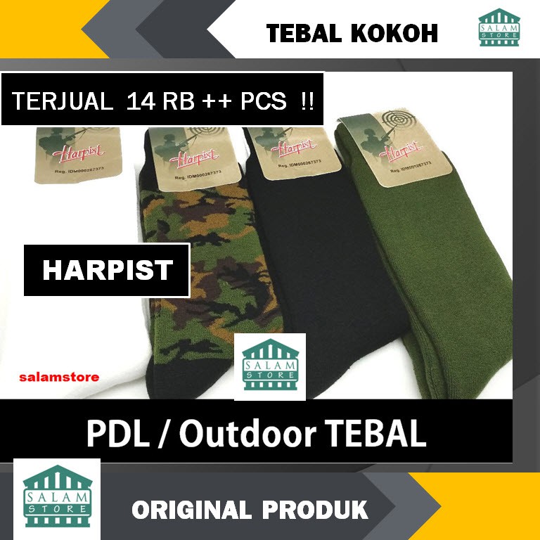 Kaos Kaki Tebal PDL Tentara Polisi Tactical Outdoor Pendakian ORIGINAL HARPIST Salam Store (COD bisa)-4