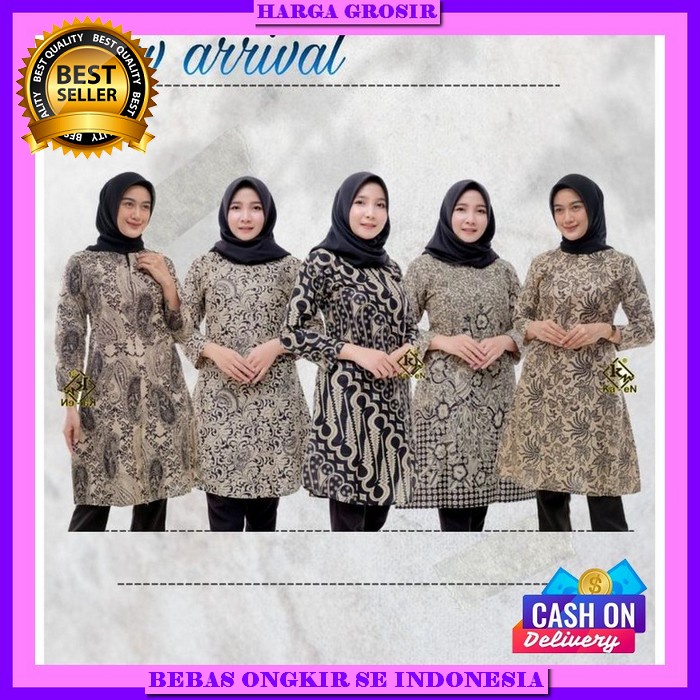 Bju Dewasa Model Terbaru Atasan Batik Fashionable Baju Batik Wanita Atasan Kerja Casual Blouse Cewek