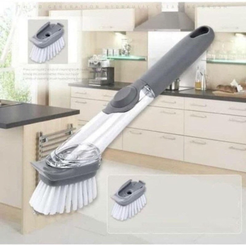 CLEANING BRUSH / ALAT SIKAT DAPUR DISPENSER / CUCI PIRING /  FREE SPONGE SUPER MURAH