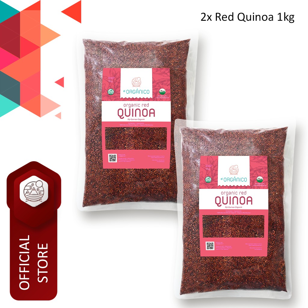 

Red Quinoa Organic El Organico 1kg (Double Pack)