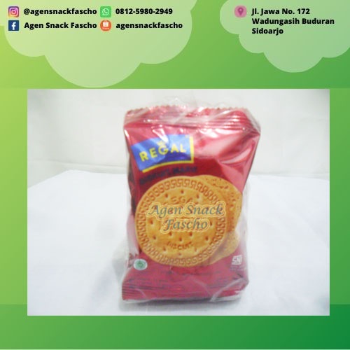 

Regal Marie Biscuit Renceng 12 gram (1 renceng isi 10 pcs)