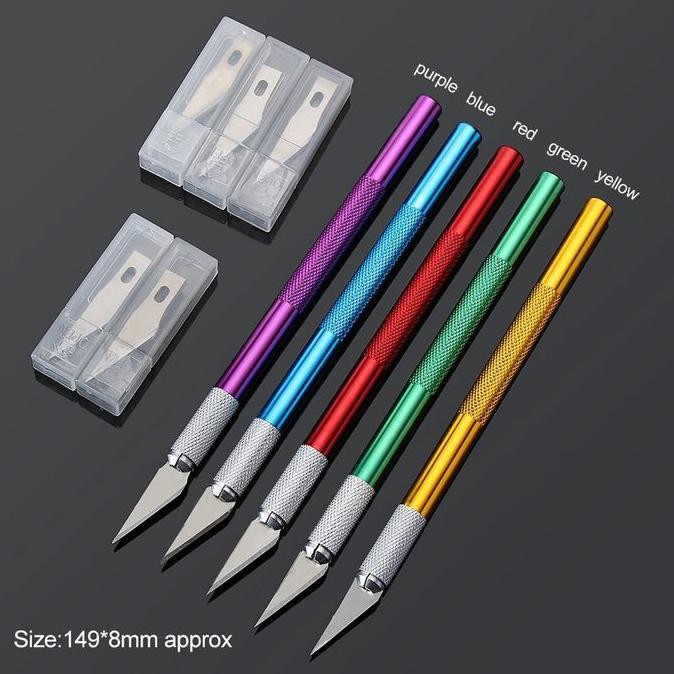 

TERMURAH Pen cutter (crafting knife) - Perak Kode 592