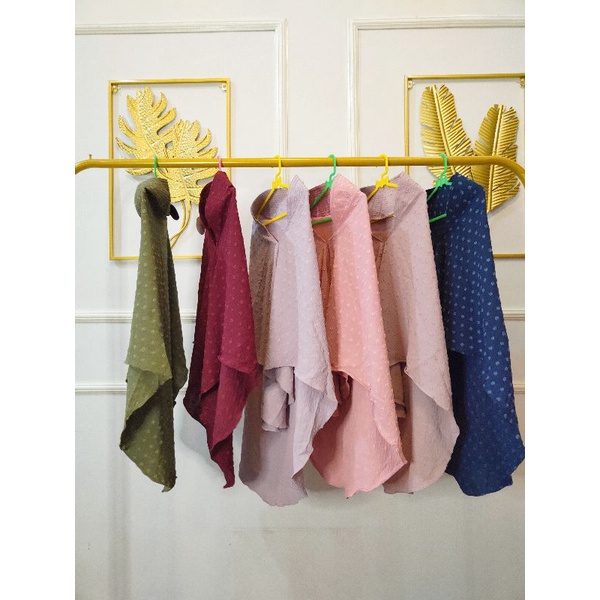 MAZNA//JILBAB CRINCLE URAGIRI ONE TONE//HIJAB CRINKLE//DOI DOA IBU