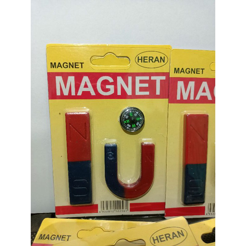 MAGNET I DAN U PLUS KOMPAS , MAGNET SEKOLAH, MAGNET PRAKTEK, MAGNET BIRU MERAH