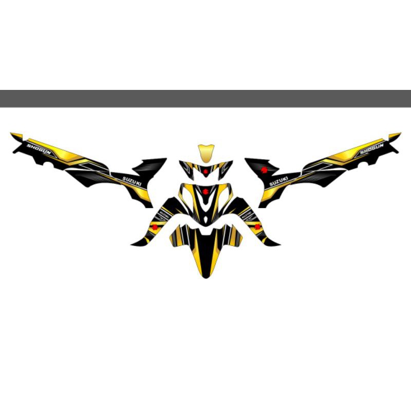 decal sticker Shogun sp costum