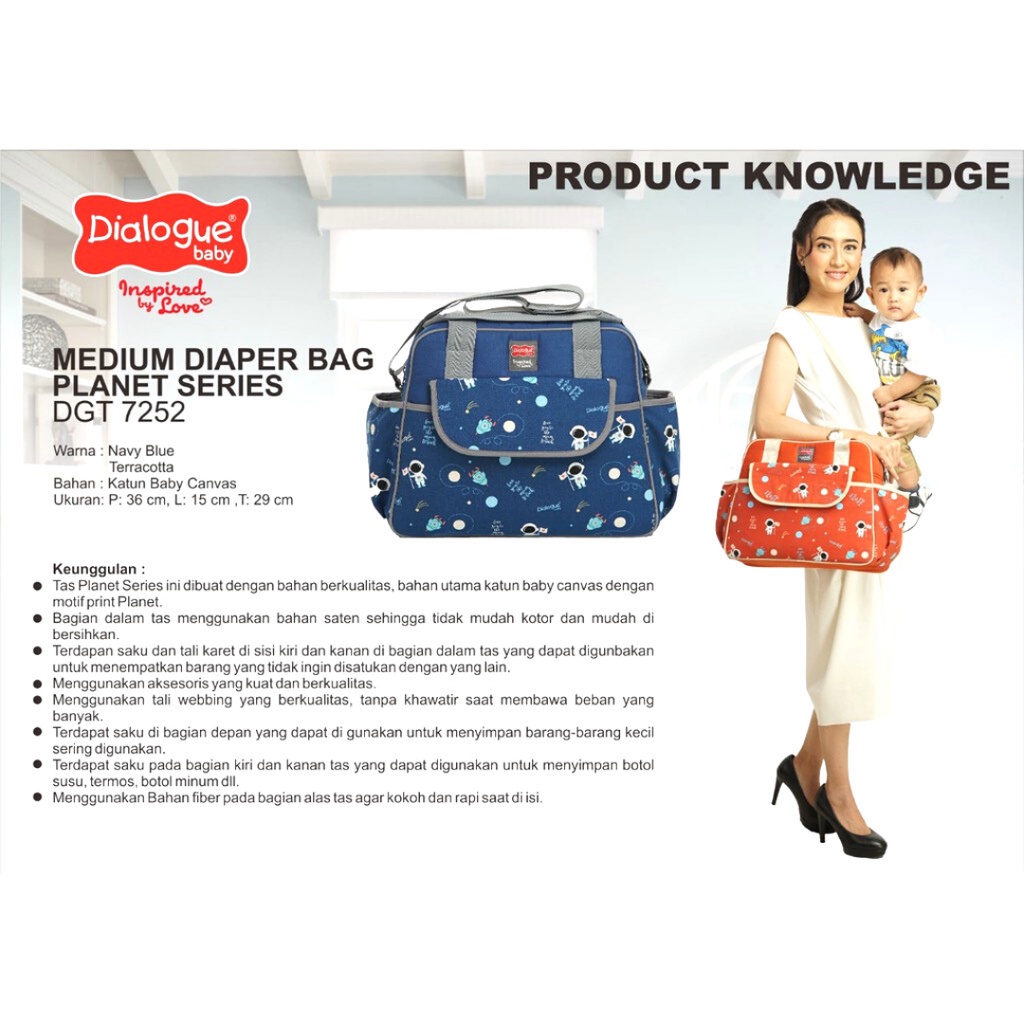 Dialogue Baby Planet Series DGT 7252 Tas Medium Baby